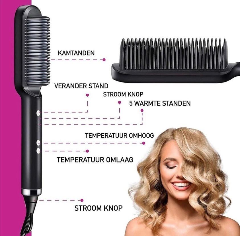 StraightenBrush™ | DE manier om uw haren te stijlen